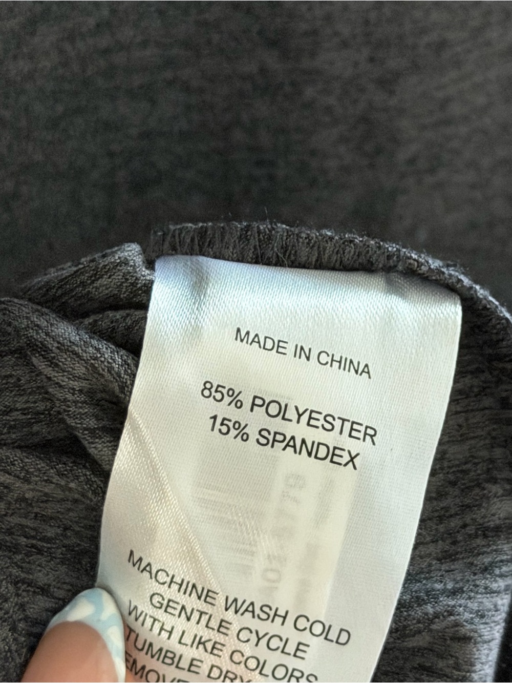 Quince Ultra-Soft Fitted Long Sleeve Top in Heather Charcoal Small NWT - Picture 9 of 10